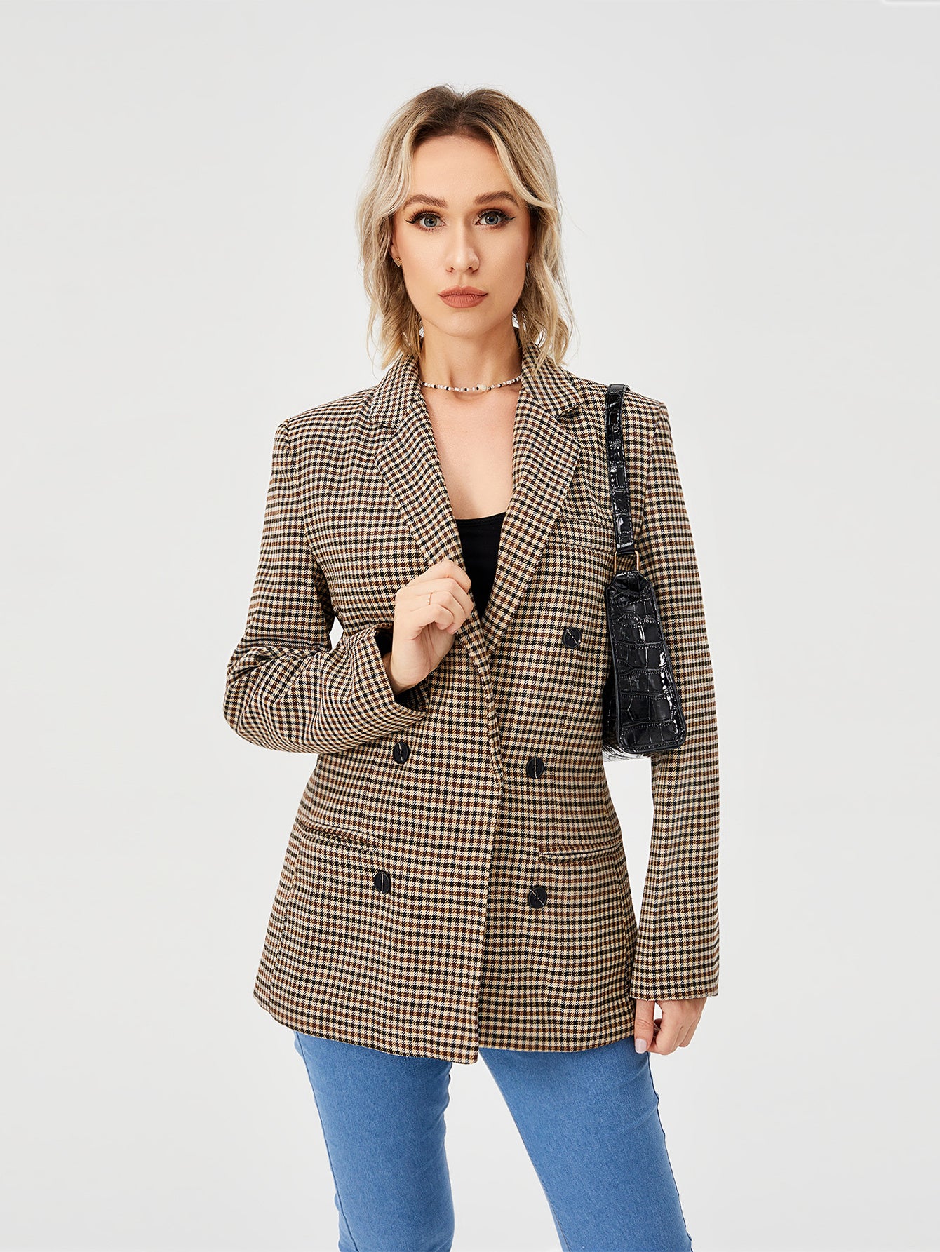 Women's Sophisticated Casual Blazer Jacket - Vogue Aura