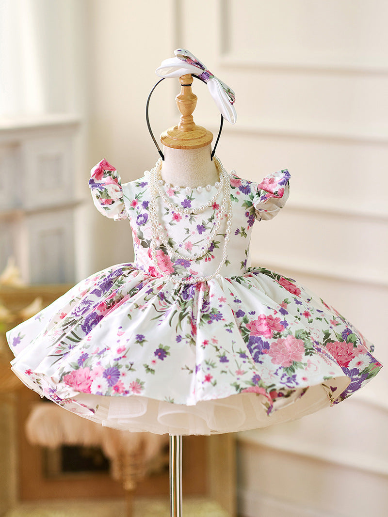 Fashion Personalized Girl's Flower Princess Dress - Vogue Aura