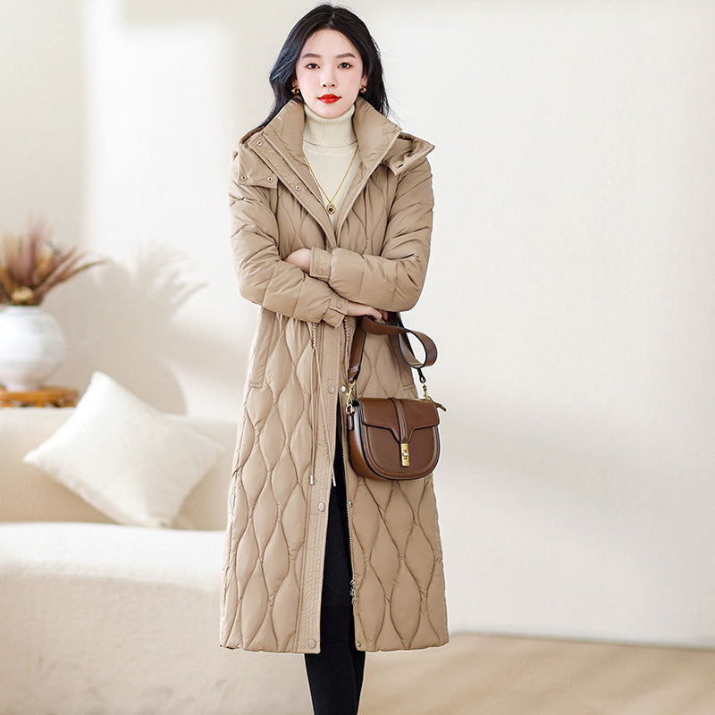 Thickened Cinched Western Style Slim Fit Coat - Vogue Aura