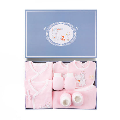 Charming Baby Suit Set in Combed Cotton with Accessories - Vogue Aura