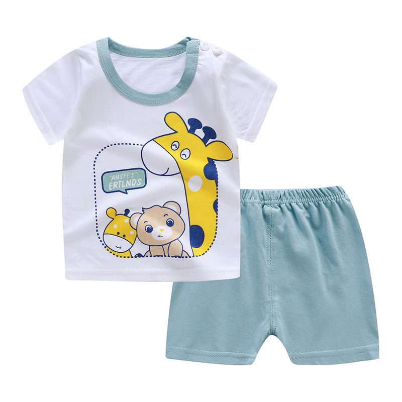 Cute Cartoon Baby Short Sleeve Suit - Vogue Aura