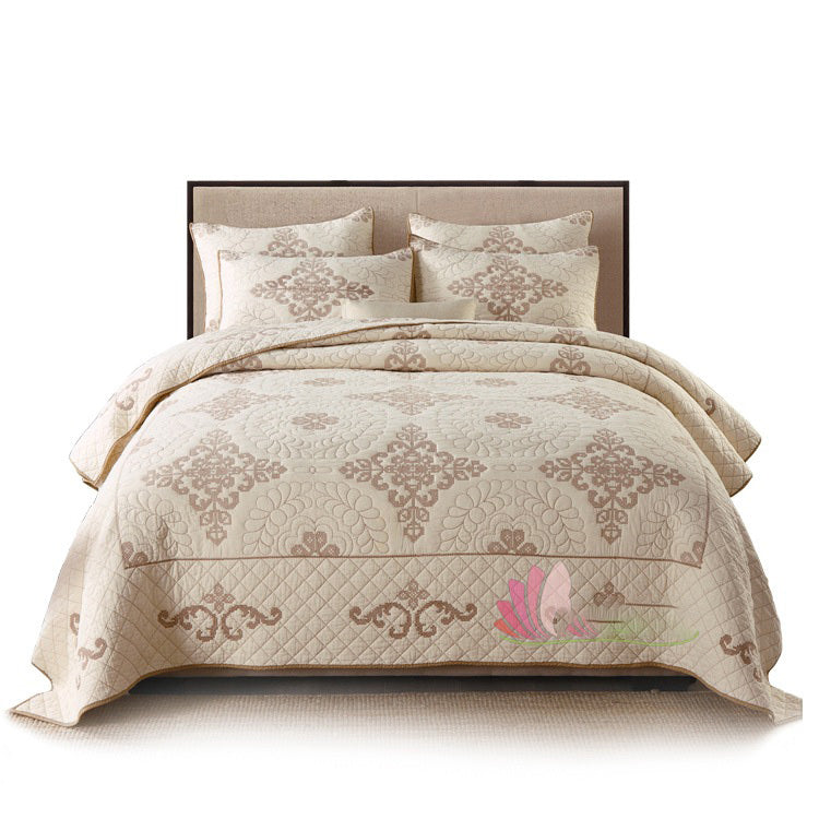 Three-Piece Pure Cotton Bed Bedding Set - Vogue Aura