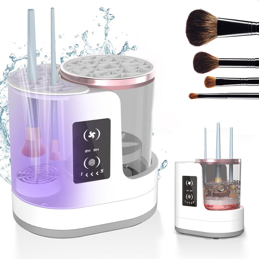 Electric Makeup Brush Cleaner Rechargeable Makeup Brushes Cleaning Tool Automatic Makeup Brush Cleaning Stand Device - Vogue Aura