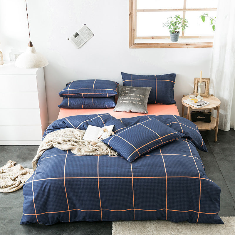 Check Cotton Bedding - Vogue Aura