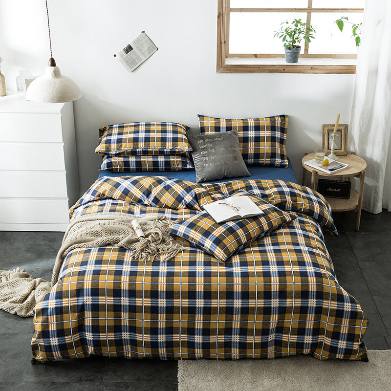 Check Cotton Bedding - Vogue Aura