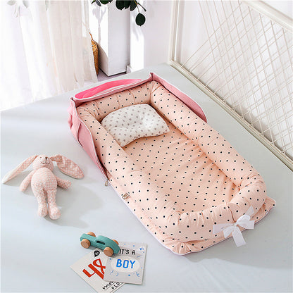 Cotton Portable Foldable Baby Bed - Vogue Aura