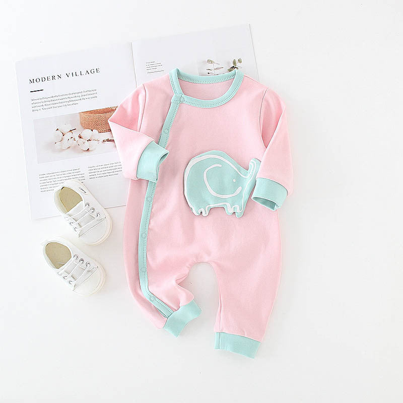 Cotton Long Sleeve Baby One-Piece Romper