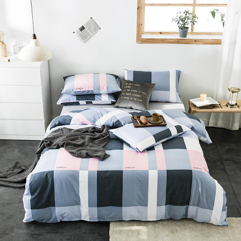 Check Cotton Bedding - Vogue Aura