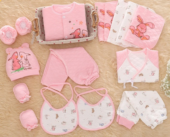 Charming Padded Baby Outfit - Thickened Radish Rabbit A Pink - Vogue Aura