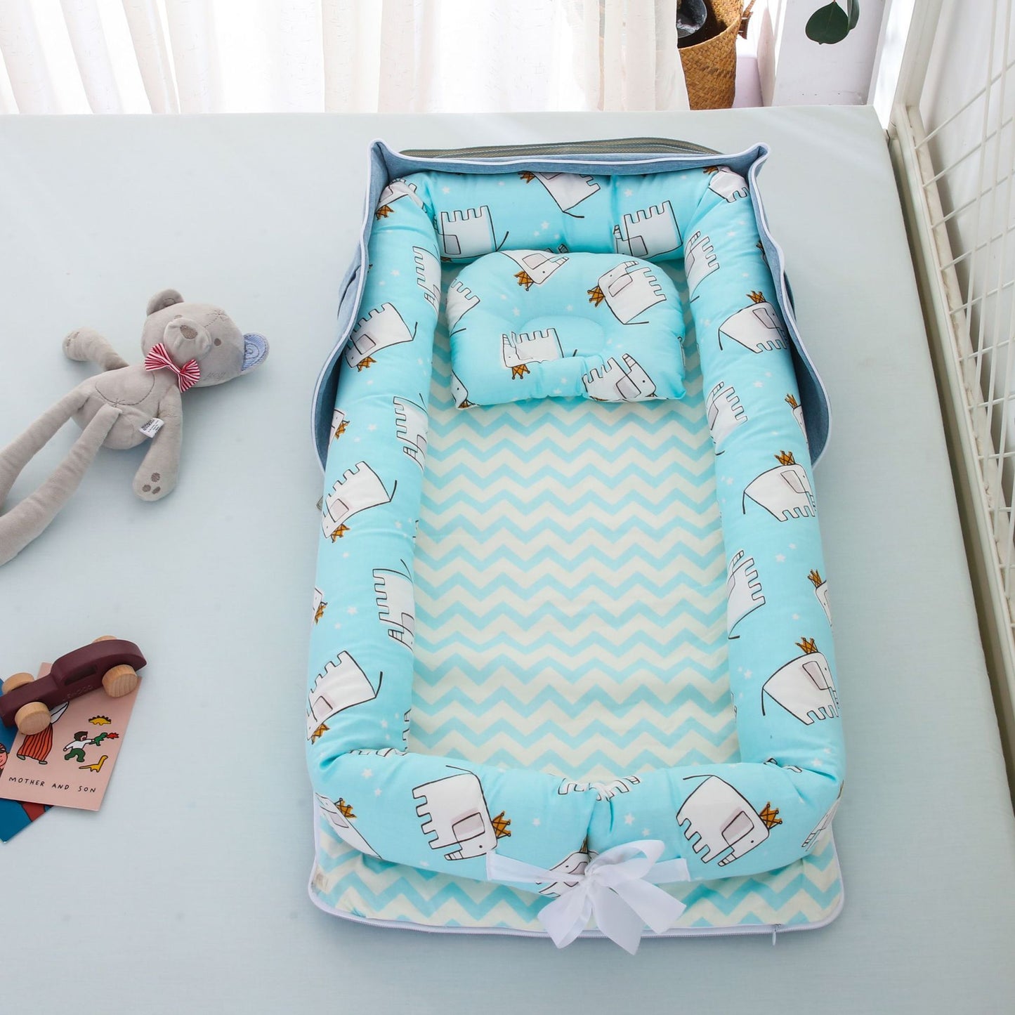 Cotton Portable Foldable Baby Bed - Vogue Aura