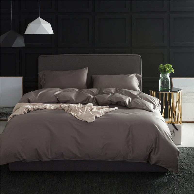 Pure Color Four-Piece Bedding Set - Vogue Aura