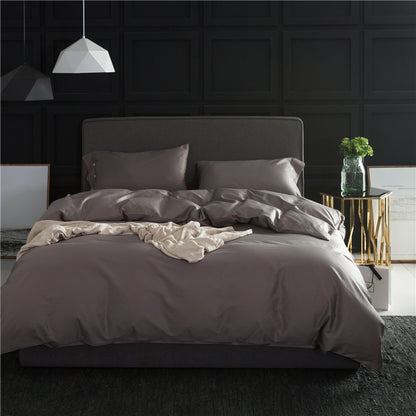 Pure Color Four-Piece Bedding Set - Vogue Aura