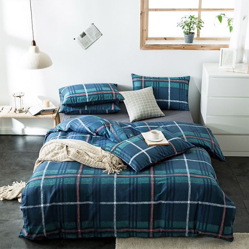 Check Cotton Bedding - Vogue Aura