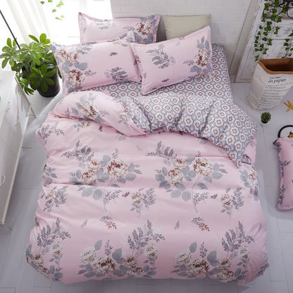 Four-Piece Geometric Pattern Bedding Set