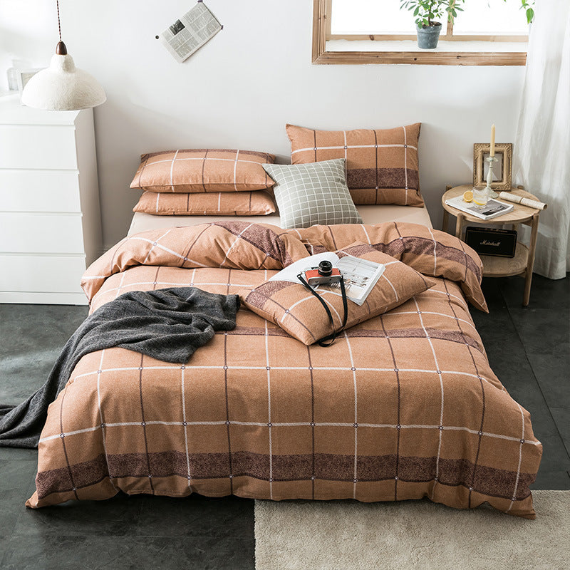 Check Cotton Bedding - Vogue Aura