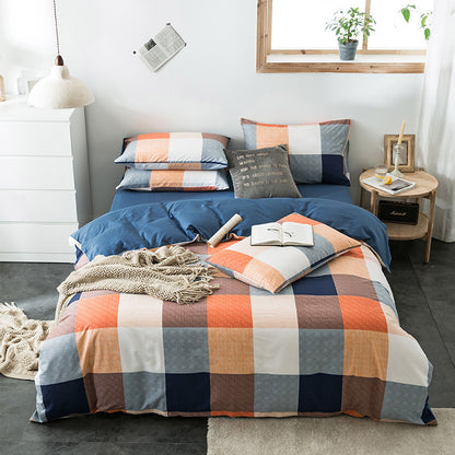 Check Cotton Bedding - Vogue Aura