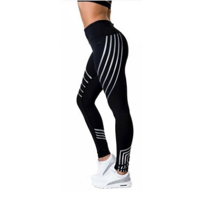 Women's Night Glowing Workout Leggings - Vogue Aura