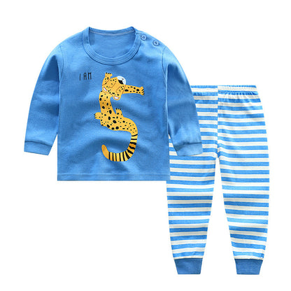 Kids' Colourful Cotton Underwear Set with Long Sleeves - Vogue Aura