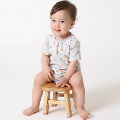 Baby Romper - Comfy Cotton Short-Sleeved Jumpsuit - Vogue Aura