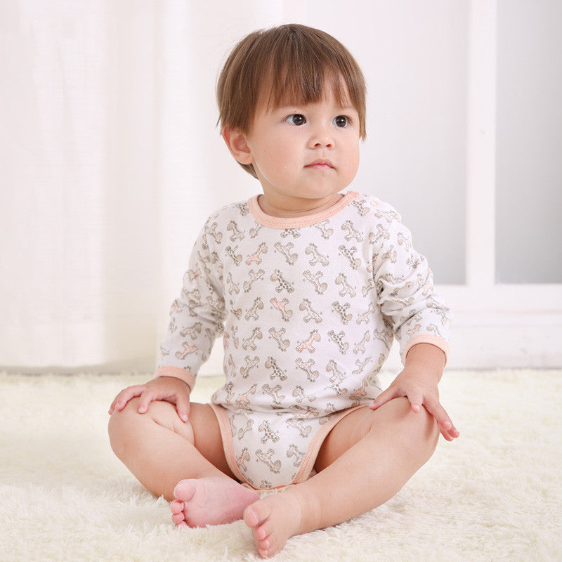 Baby Romper - Comfy Cotton Short-Sleeved Jumpsuit - Vogue Aura