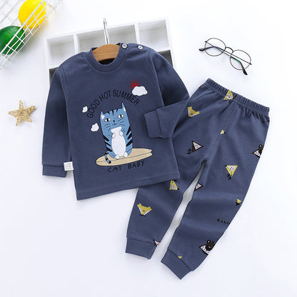 Autumn Long-Sleeved Cotton Children's Pants Suit - Vogue Aura