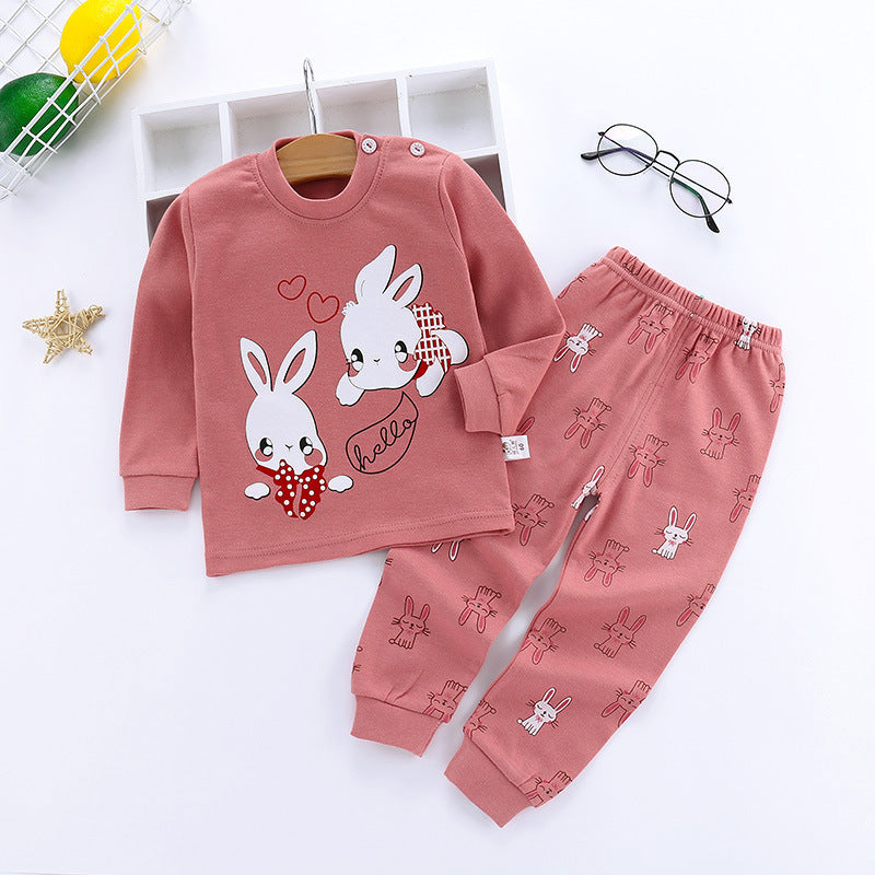 Autumn Long-Sleeved Cotton Children's Pants Suit - Vogue Aura