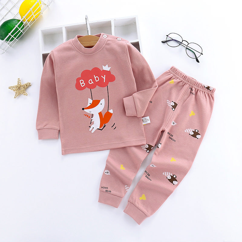 Autumn Long-Sleeved Cotton Children's Pants Suit - Vogue Aura