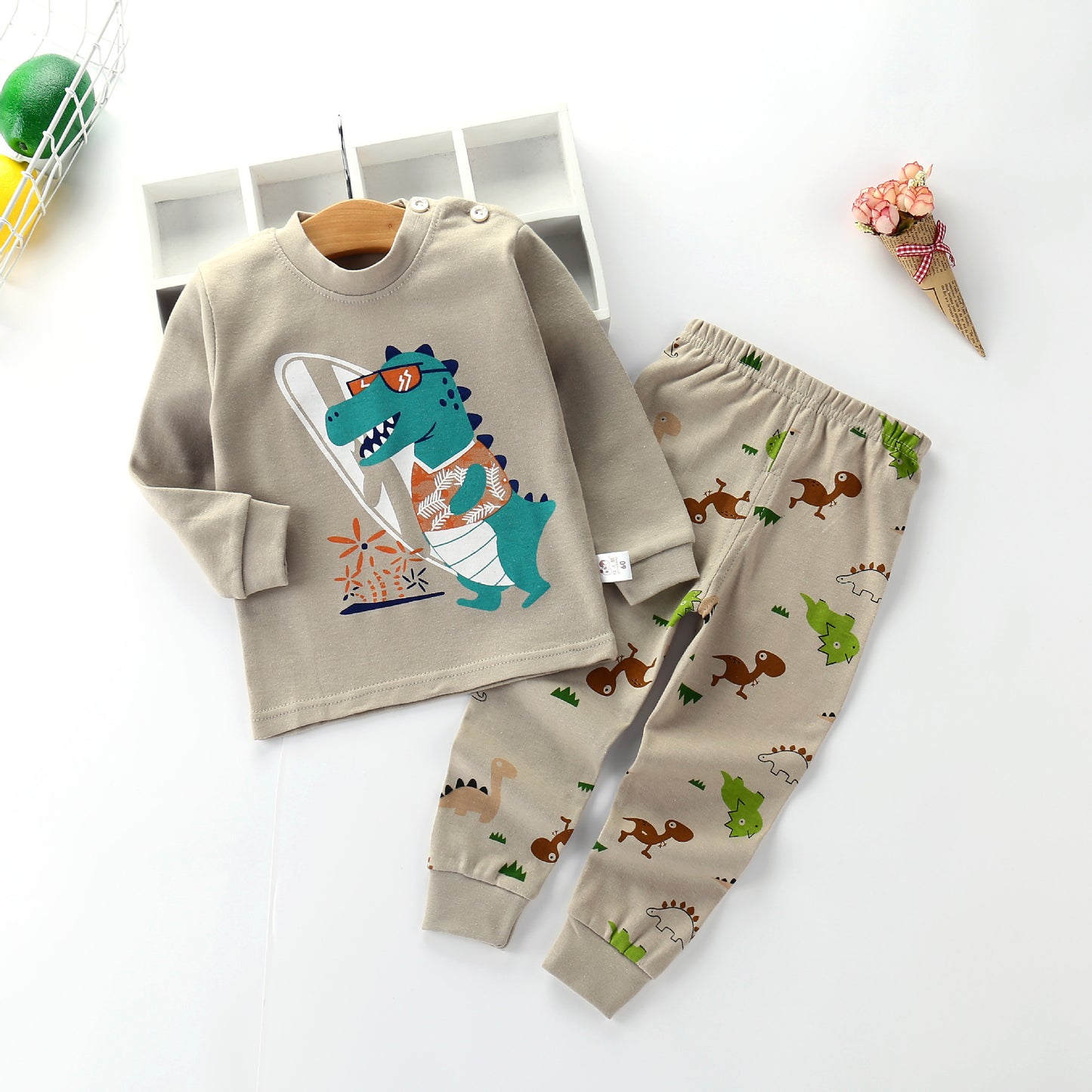 Autumn Long-Sleeved Cotton Children's Pants Suit - Vogue Aura