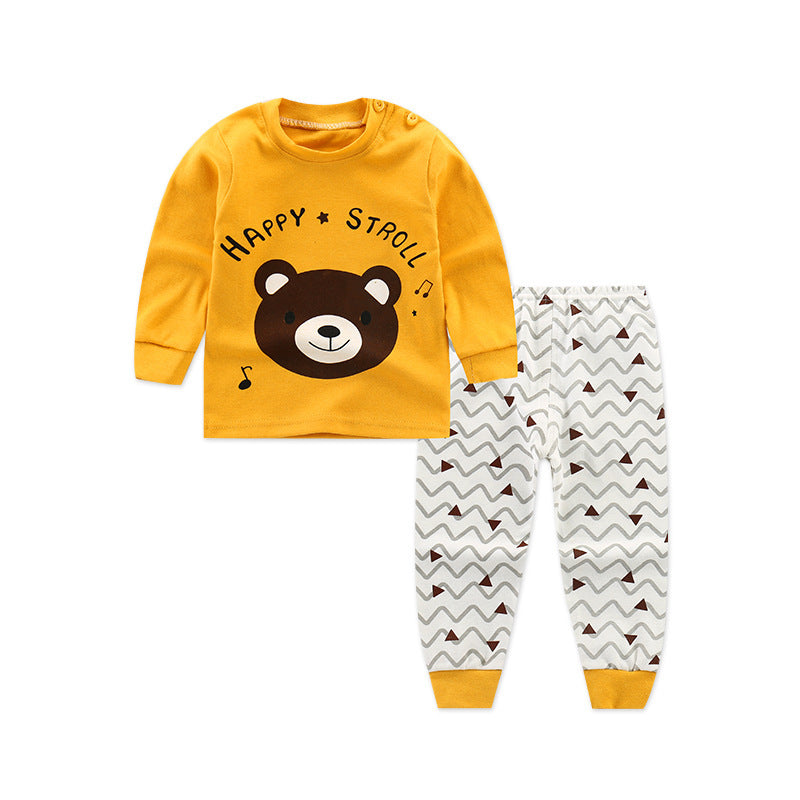 Autumn Long-Sleeved Cotton Children's Pants Suit - Vogue Aura