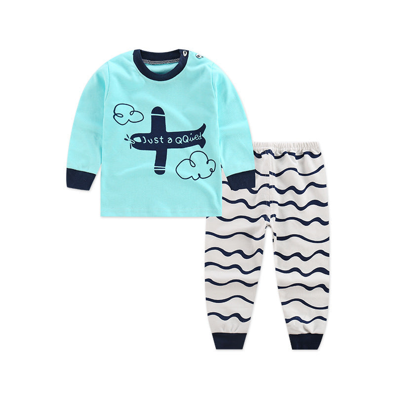 Autumn Long-Sleeved Cotton Children's Pants Suit - Vogue Aura