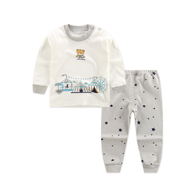 Autumn Long-Sleeved Cotton Children's Pants Suit - Vogue Aura