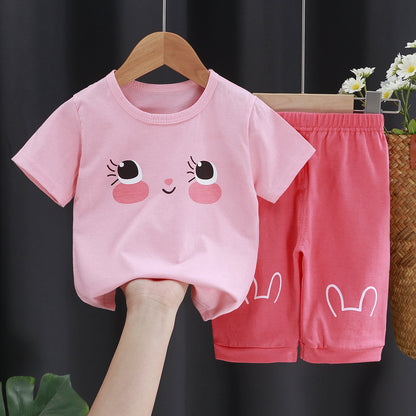 Casual Animal-Themed Two-Piece Set for Infants - Vogue Aura