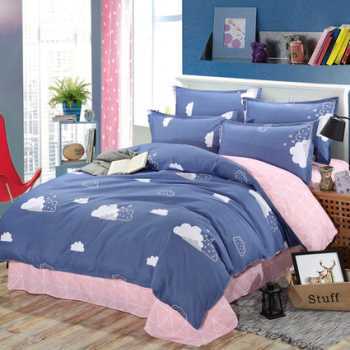 New Quilt Cover Simple Bed Sheet Cartoon Supplies Four-piece Set - Vogue Aura