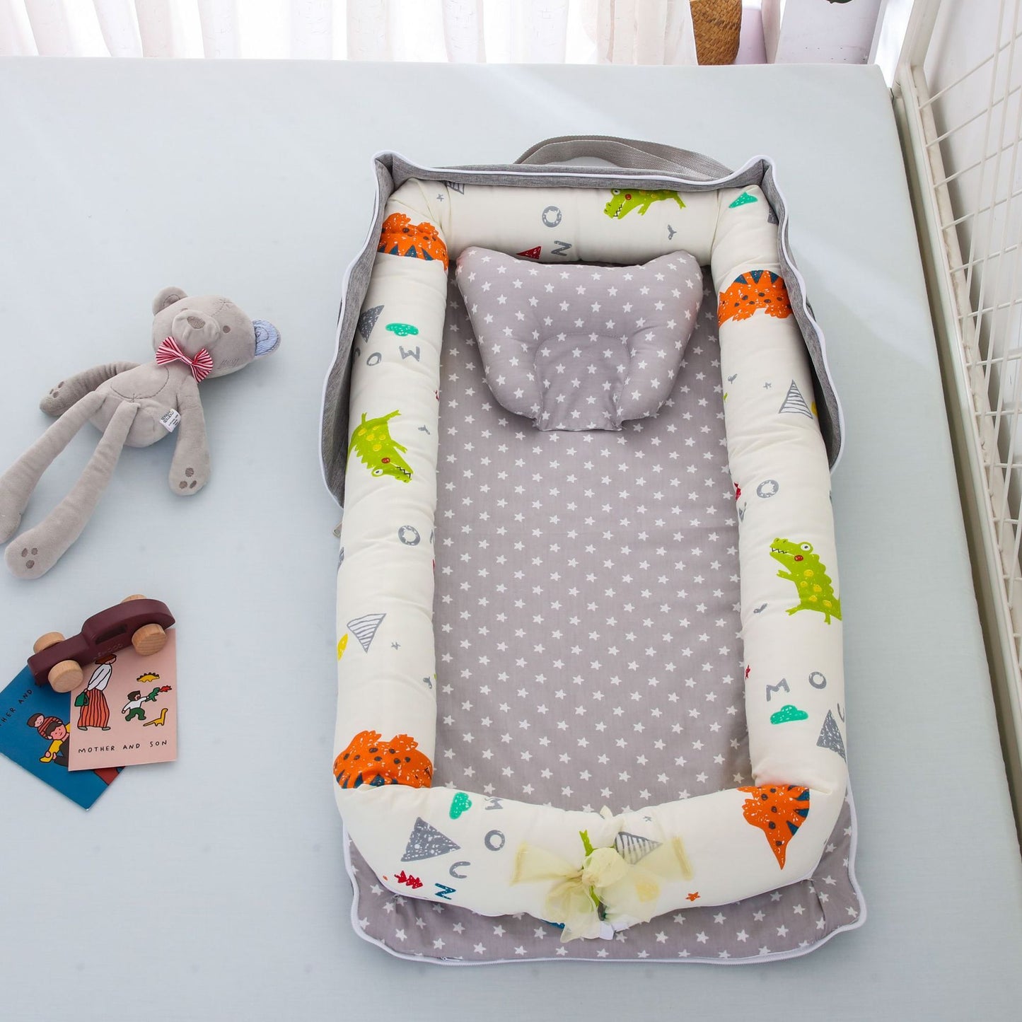 Cotton Portable Foldable Baby Bed - Vogue Aura