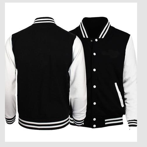 Exquisite Men's Cotton Baseball Jacket with Round Collar - Vogue Aura