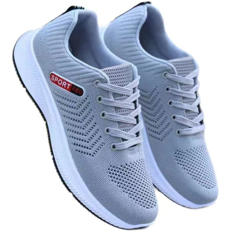 Men’s Breathable Fly Woven Casual Shoes - Vogue Aura