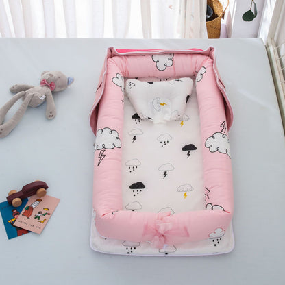 Cotton Portable Foldable Baby Bed - Vogue Aura