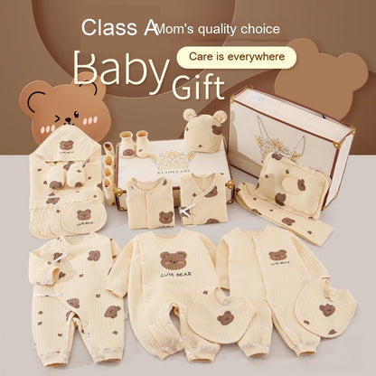 New Born Baby Baby Pure Cotton Clothes Gift Set Full Moon Meeting Gift - Vogue Aura