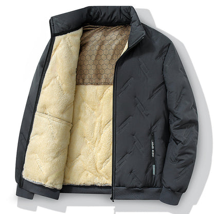 Graphene-Design Cotton Coat with Fleece Jacket for Winter Warmth - Vogue Aura