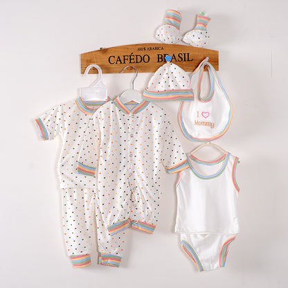 8-Piece Newborn Cotton Suit Set