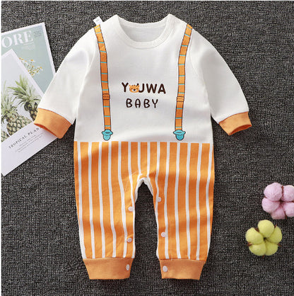 Adorable Long Sleeve Baby Romper in Fun Designs - Vogue Aura