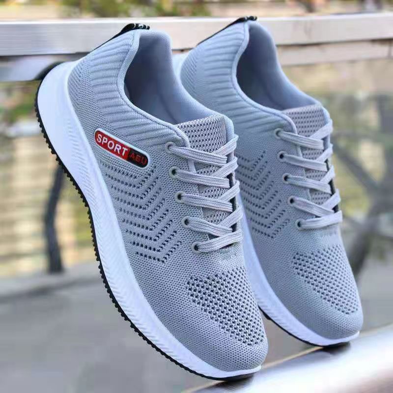 Men’s Breathable Fly Woven Casual Shoes - Vogue Aura