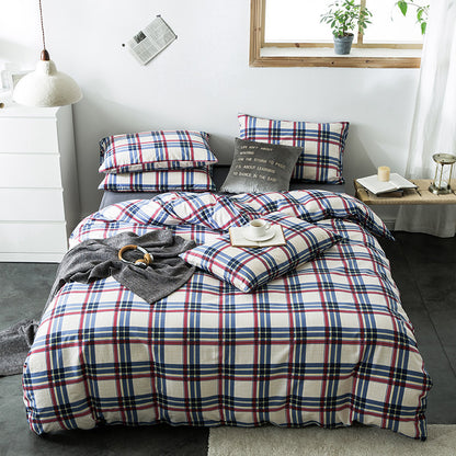 Check Cotton Bedding - Vogue Aura