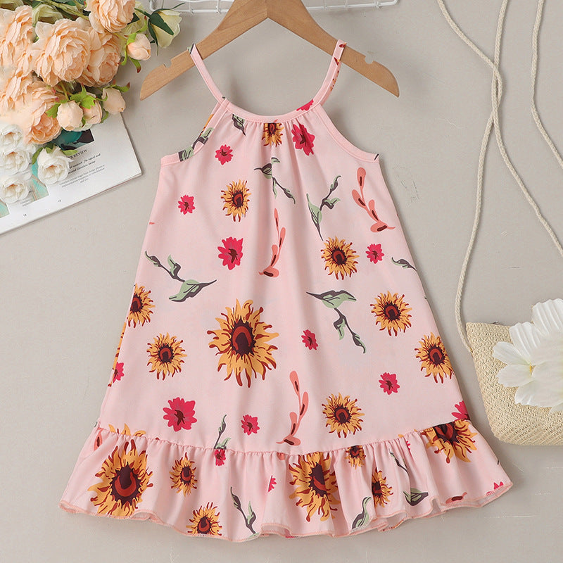 Spring And Summer Strap Skirt For Children - Vogue Aura