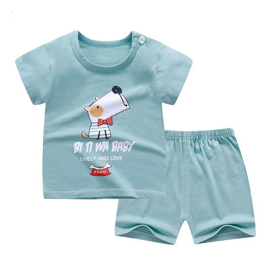 Unisex Children's Short Sleeve Suit Set - Vogue Aura