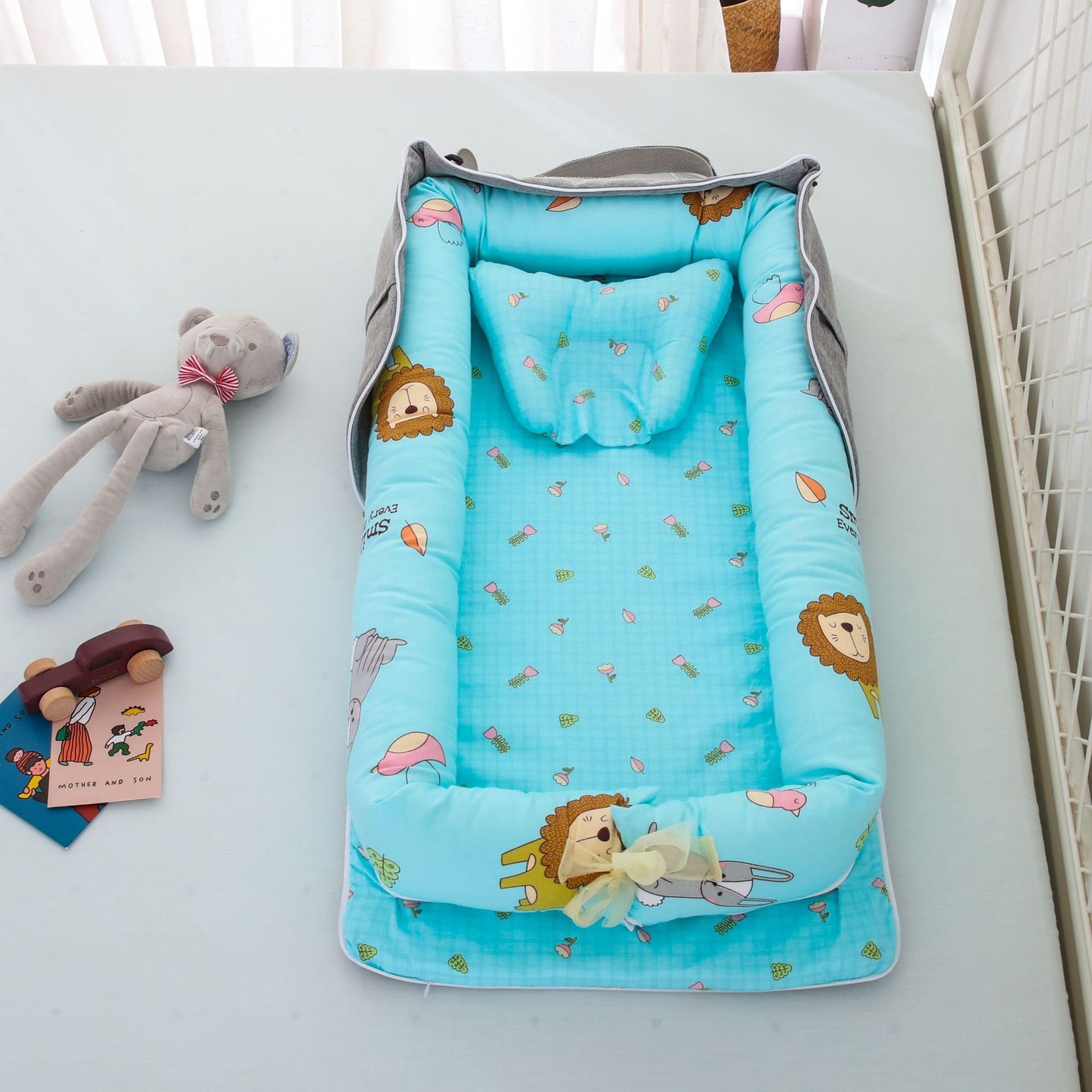 Cotton Portable Foldable Baby Bed - Vogue Aura