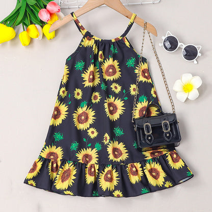 Spring And Summer Strap Skirt For Children - Vogue Aura