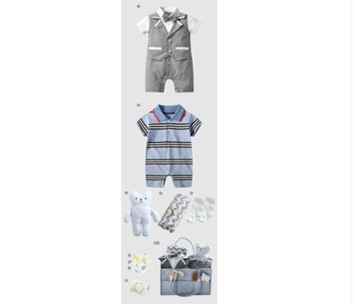 Summer Cotton Spring And Autumn Little Gentleman Gift Set - Vogue Aura