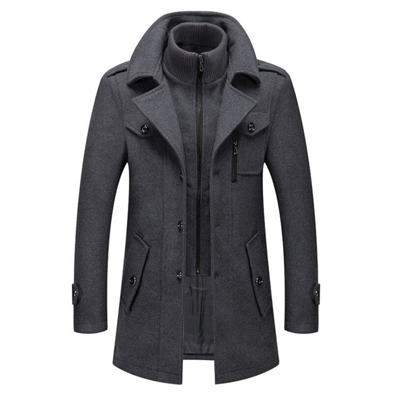 Cold-resistant Plus Cotton Woolen Men's Jacket - Vogue Aura