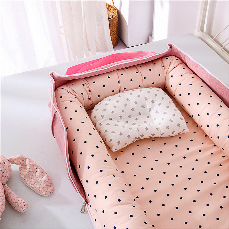 Cotton Portable Foldable Baby Bed - Vogue Aura